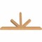Ekena Millwork Saratoga Timber Gable Bracket, Western Red Cedar, 96"W x 56"H x 5 1/2"D x 5 1/2"F, 14/12 Pitch GBW096X56X0606SAR00SWR - alternate 5
